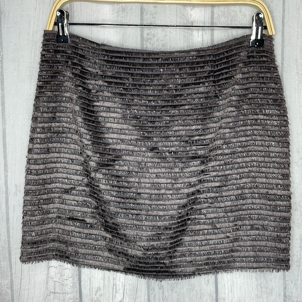 Alice + Olivia fringe mini skirt. NWT​​